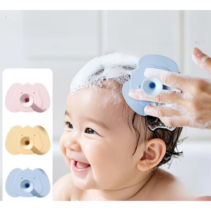 Hair Care Kit - فرشاة شامبو الأطفال من السيليكون، مشط