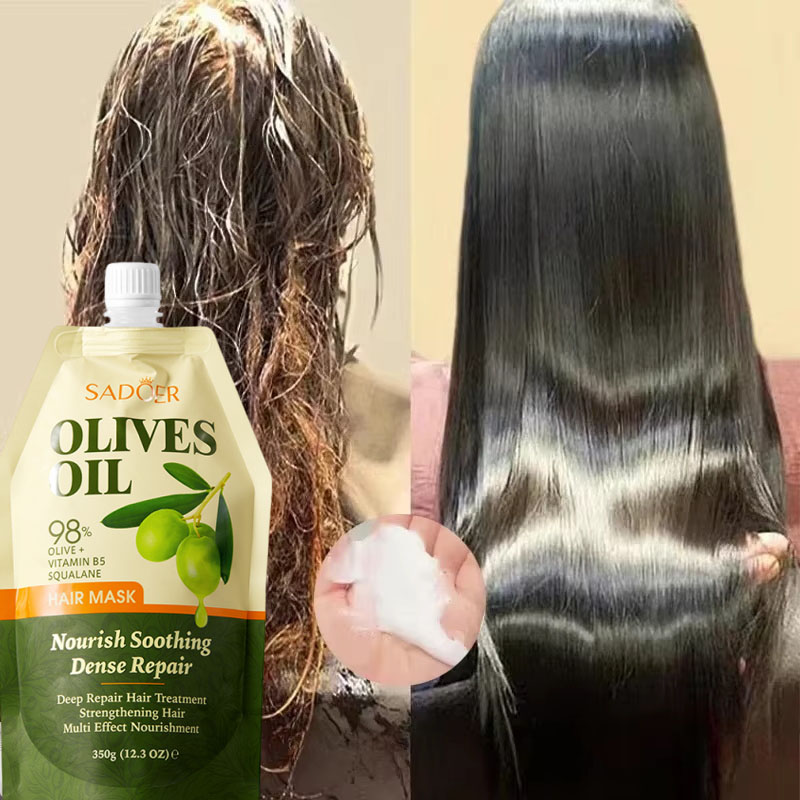 Hair Care Olive Oil - قناع الشعر السحري بزيت الزيتون والكيراتين