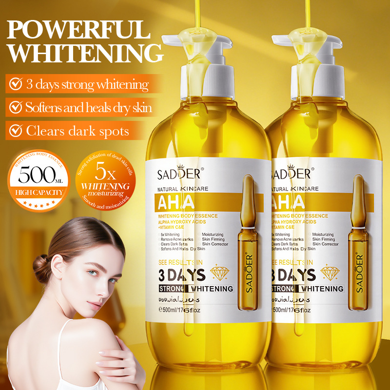 سيروم تفتيح البشرة SADOER AHA  - مراجعة Silk Press Serum وسعره