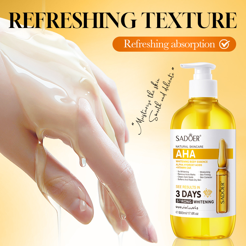 سيروم تفتيح البشرة SADOER AHA  - مراجعة Silk Press Serum وسعره