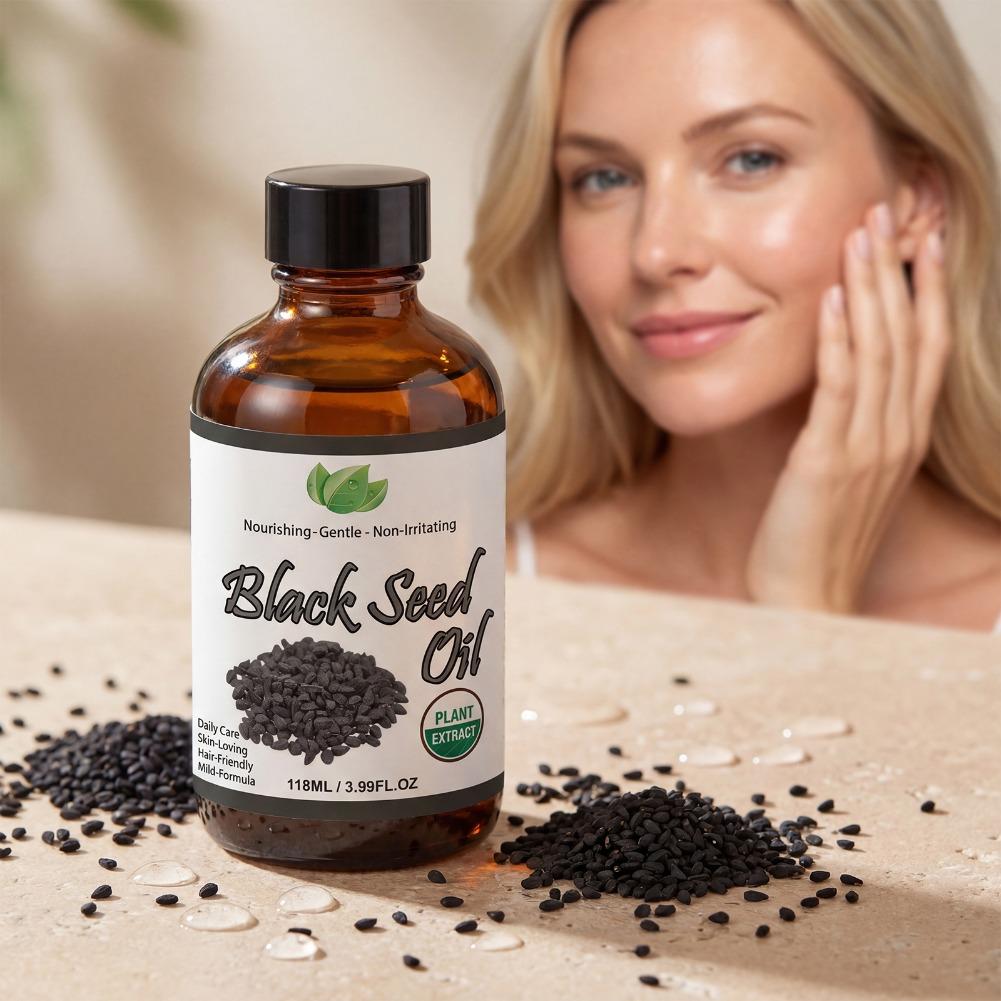 زيت الحبة السوداء 118 مل، مستخ - مراجعة Hair Care Frizzy Hair وسعره
