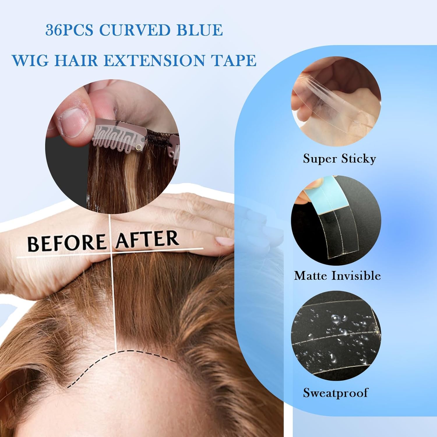36 قطعة/الوحدة Supertape شريط  - مراجعة Hair Care Kit وسعره