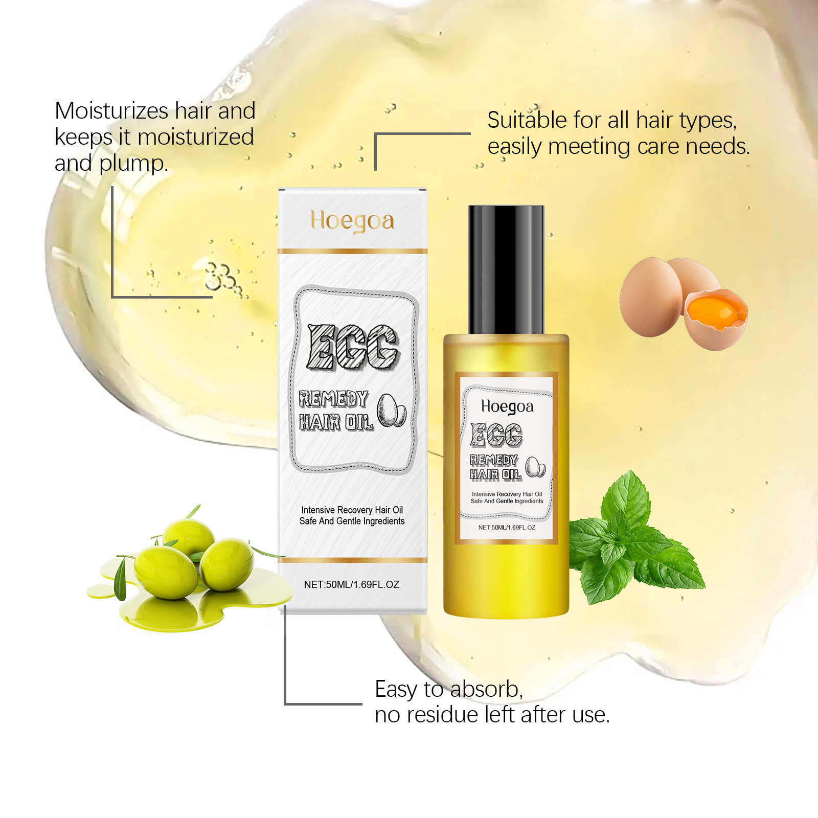 علاج البيض زيت الشعر استعادة ل - مراجعة Hair Care Products وسعره