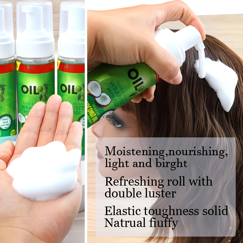 موس تصفيف وتجعيد الشعر، رغوة ت - مراجعة Hair Care Olive Oil وسعره
