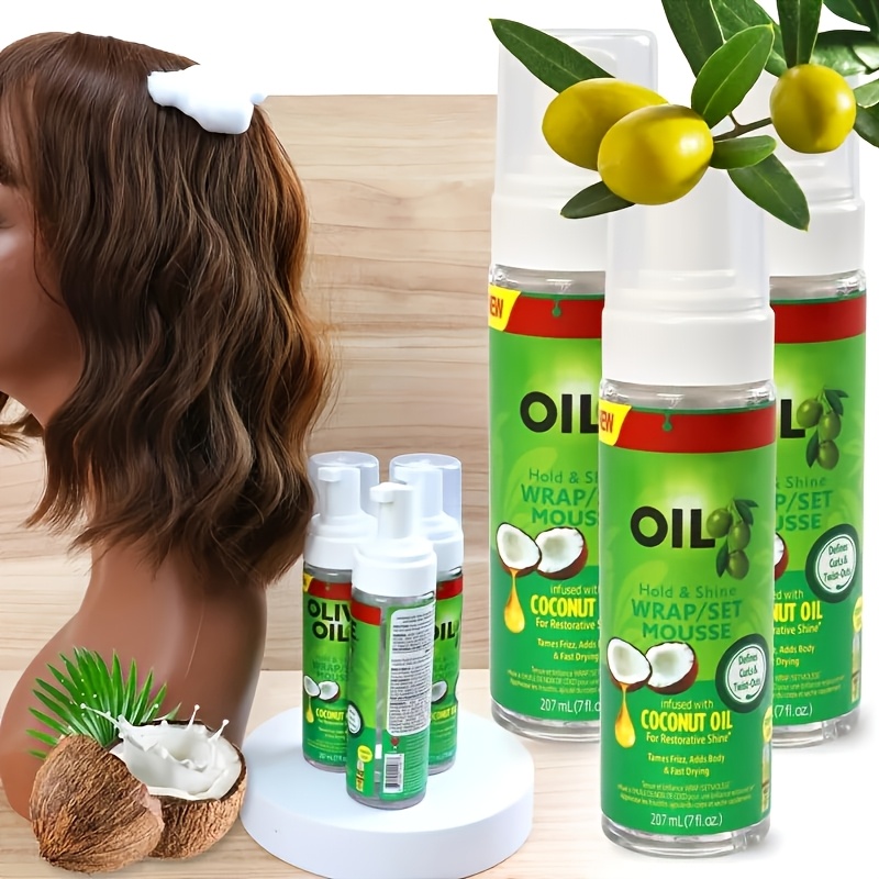 موس تصفيف وتجعيد الشعر، رغوة ت - مراجعة Hair Care Olive Oil وسعره