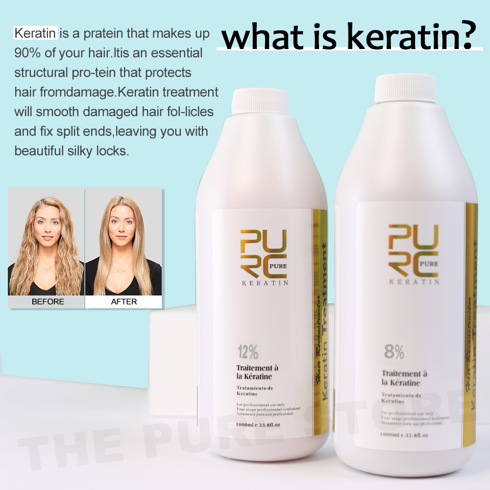 PURC 12% كيراتين تنعيم علاج ال - مراجعة Hair Care Frizzy Hair وسعره
