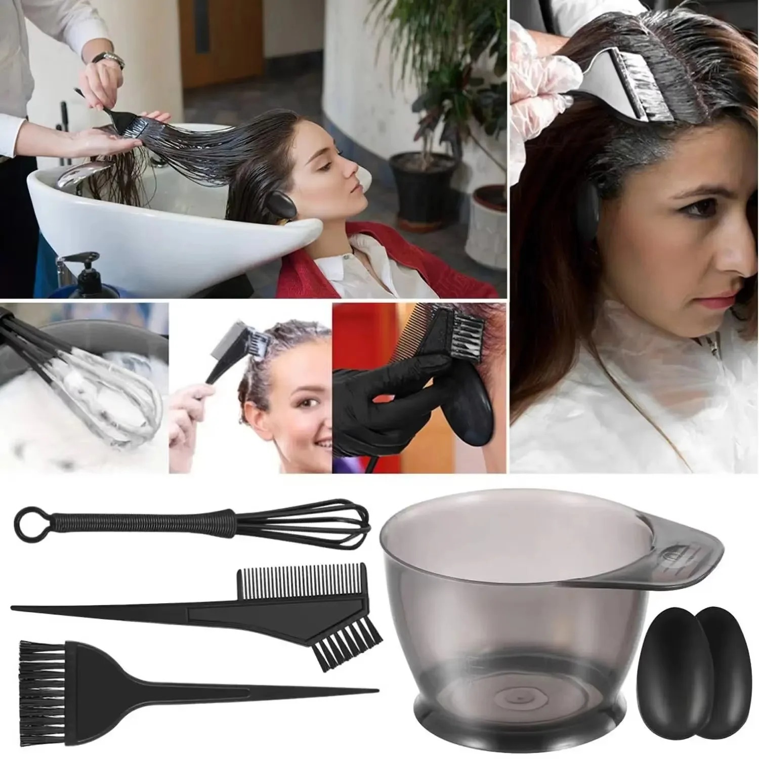 طقم صبغ الشعر الاحترافي 6 قطع/ - مراجعة Hair Care Kit وسعره