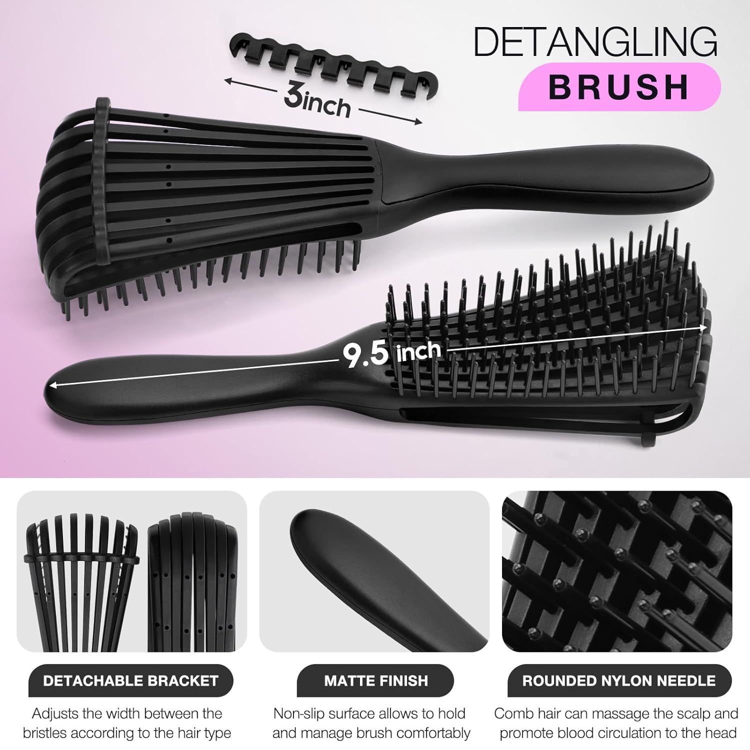 مجموعة فرش لفك تشابك الشعر مع  - مراجعة Hair Care Kit وسعره