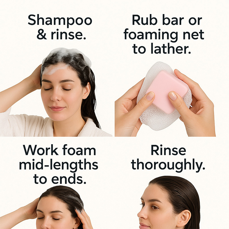 قالب صابون بلسم زيت الخروع، شا - مراجعة Hair Care Frizzy Hair وسعره